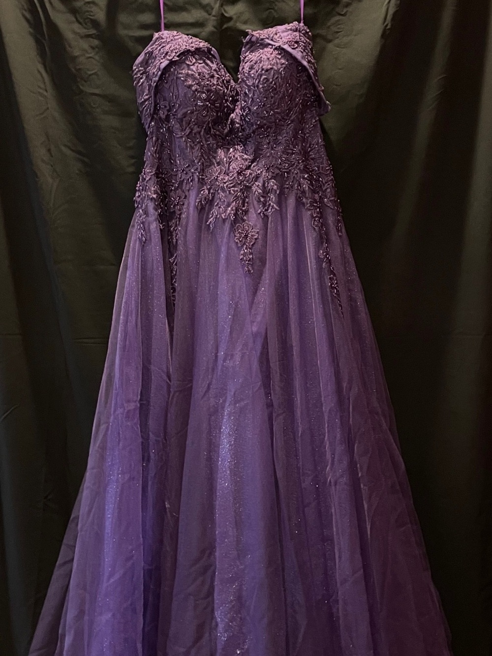 Cinderella Divine Deep Purple Prom Dress